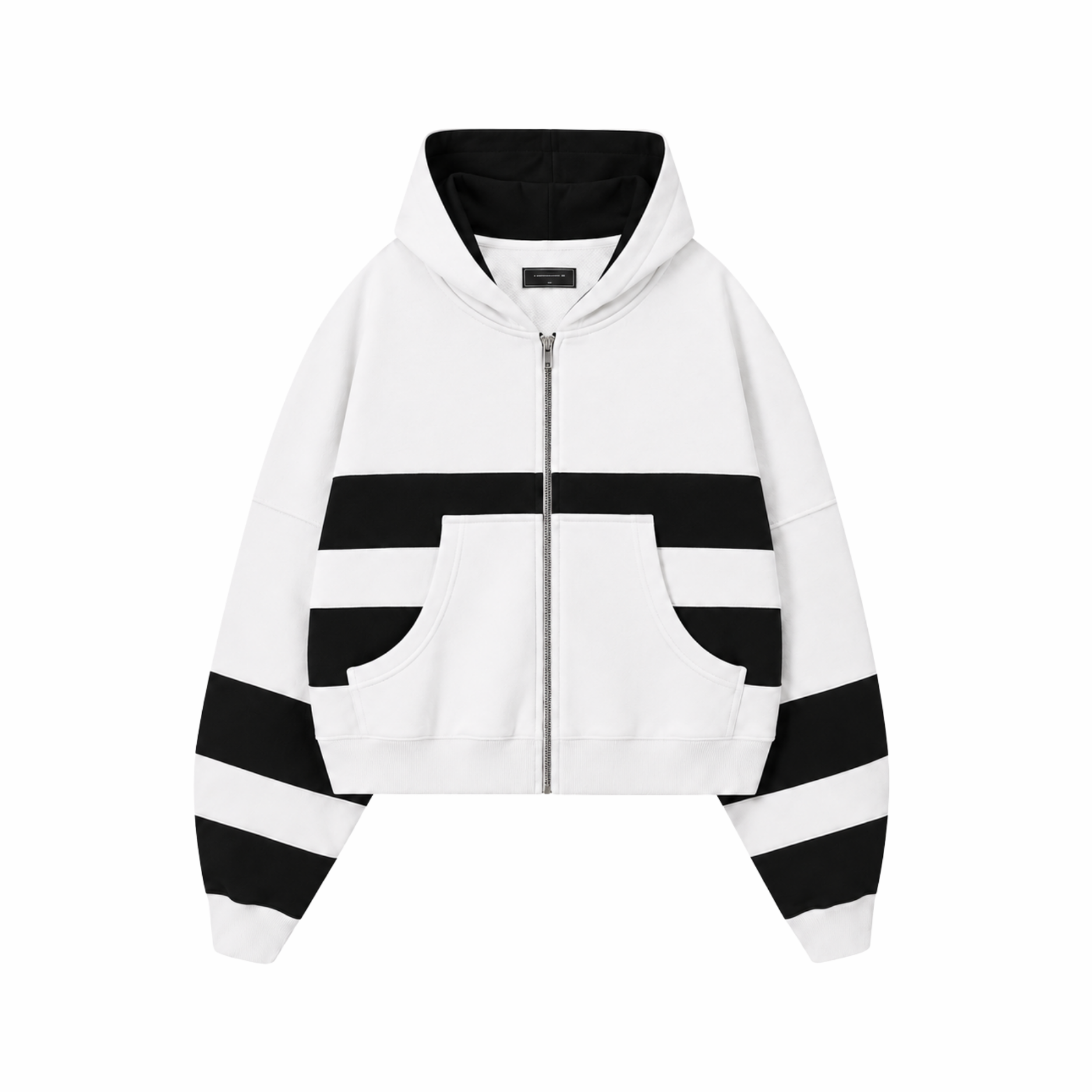 Twin Stripe Zip Hoodie