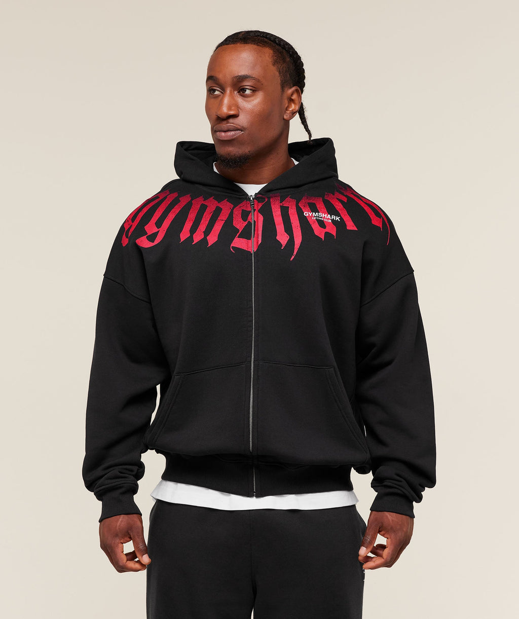 Fade Graphic Zip Up Hoodie