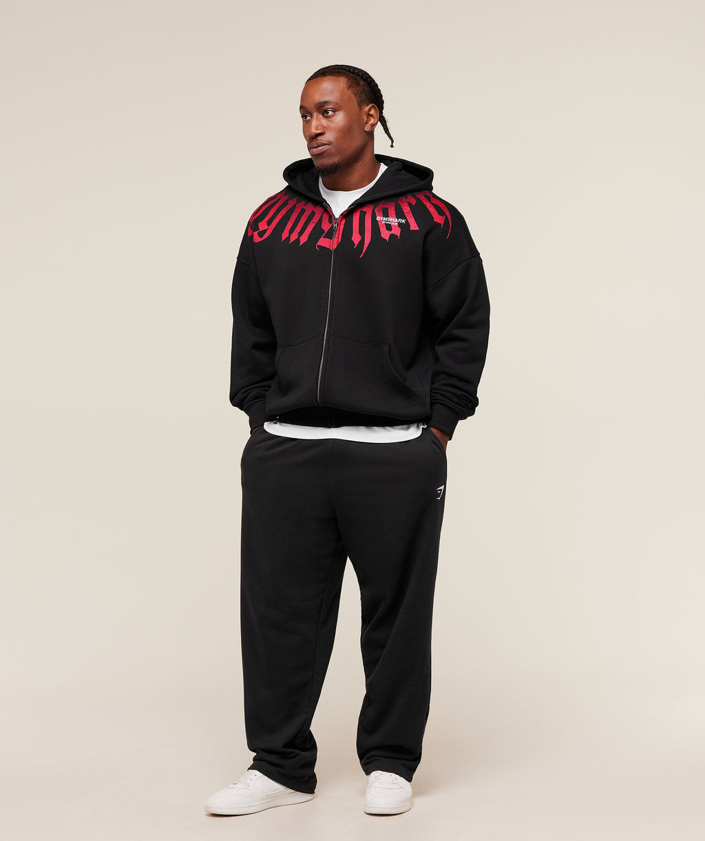 Fade Graphic Zip Up Hoodie