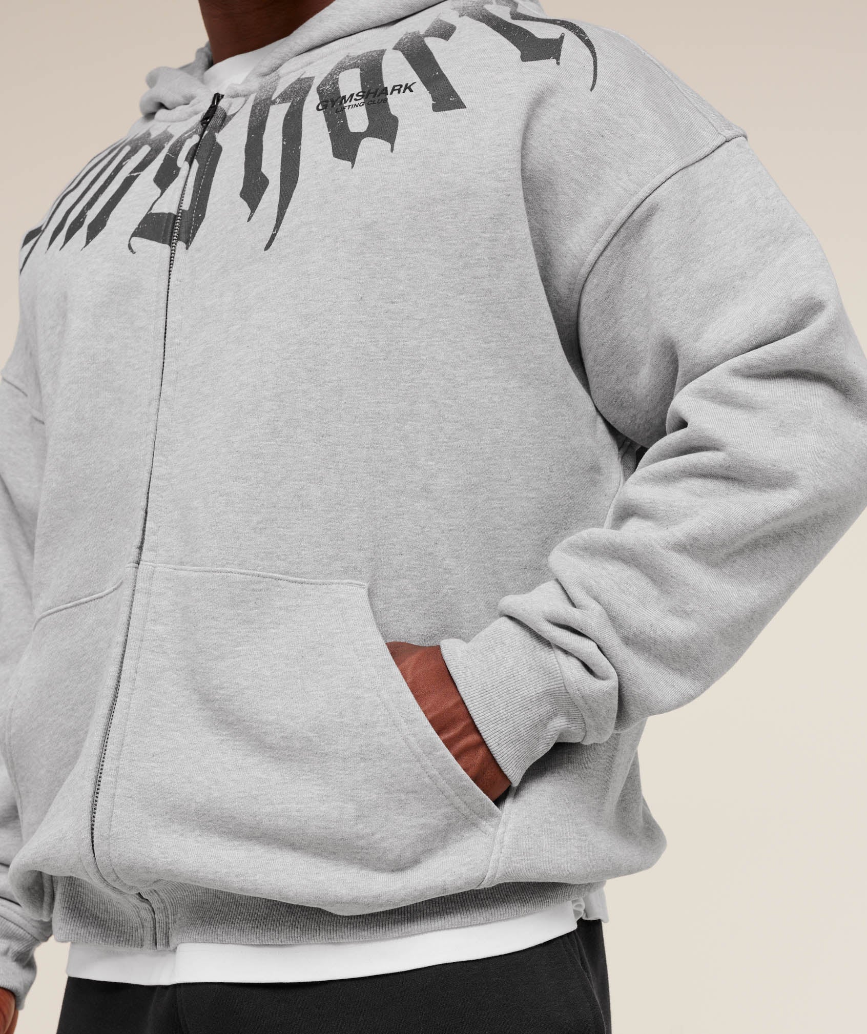 Fade Graphic Zip Up Hoodie