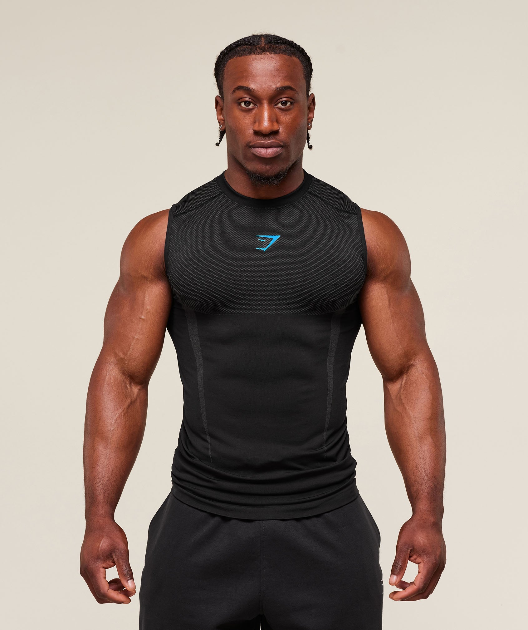 Gymshark Onyx 5.0 Seamless Tank - Black/Onyx