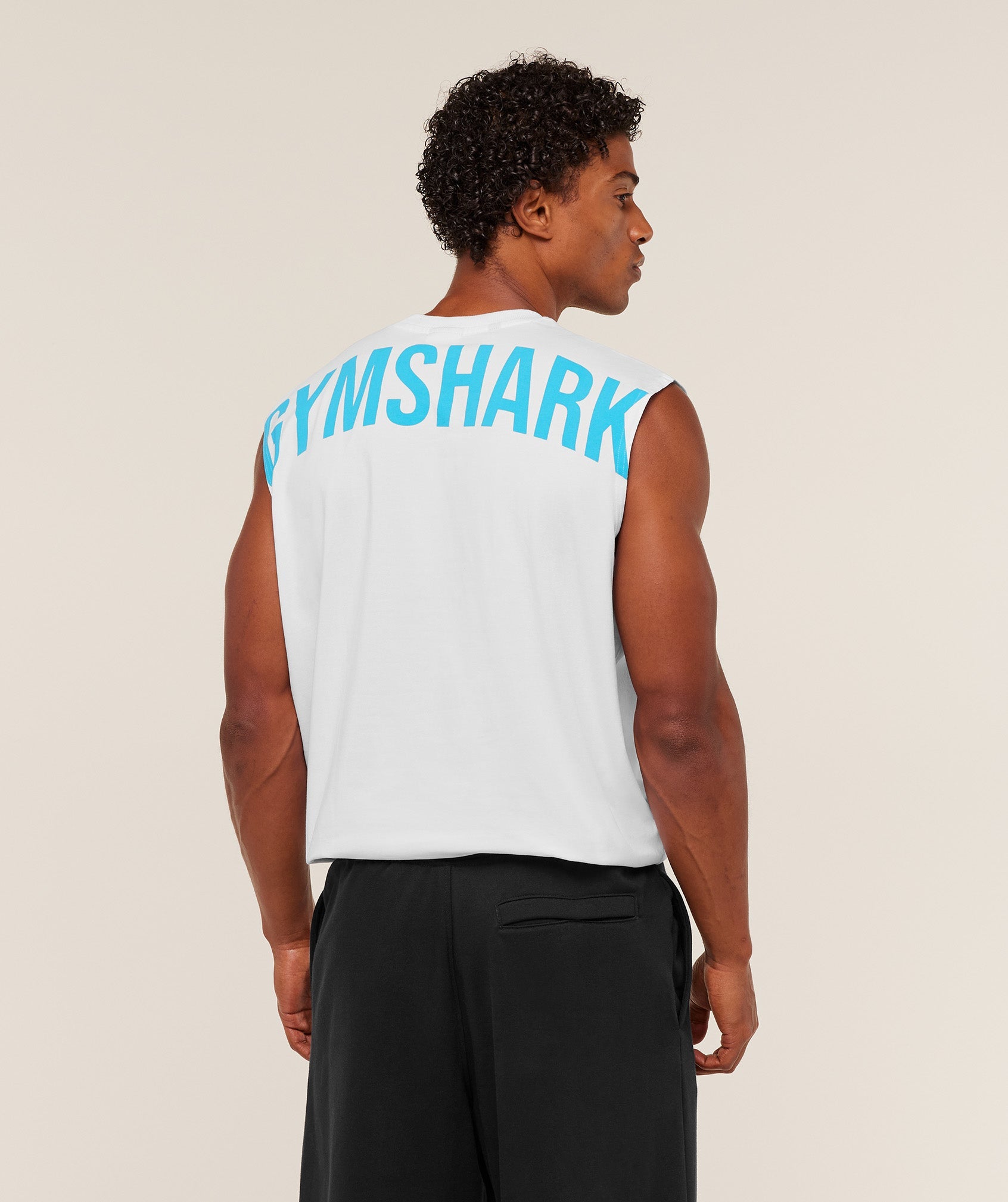 White / Brand Blue